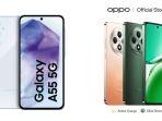 Adu Spesifikasi Samsung Galaxy A55 5G Vs Oppo Reno12 F 5G, HP Mid-Range Harga Mulai Rp 5 Jutaan