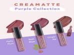 Suka dengan Nuansa Ungu? Coba Emina Creamatte Purple Collection
