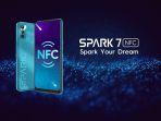 Review TECNO Spark 7 NFC, Hp Harga Rp 1 Jutaan dengan Chipset MediaTek Helio A25