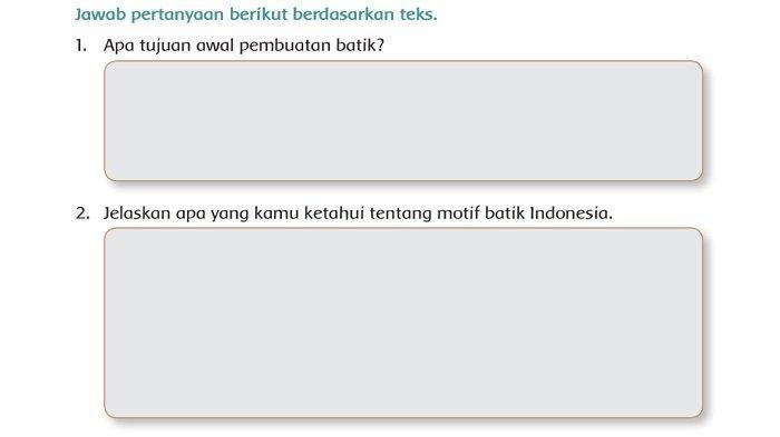 Kunci Jawaban Tema 4 Kelas 6 Halaman 39-40: Materi Batik Seni Tradisional Indonesia yang Mendunia
