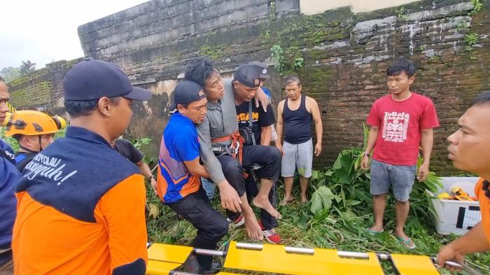 Tri Joko Santoso (40), warga Kragilan, Kecamatan Mojosongo, Kabupaten Boyolali berhasil dievakuasi