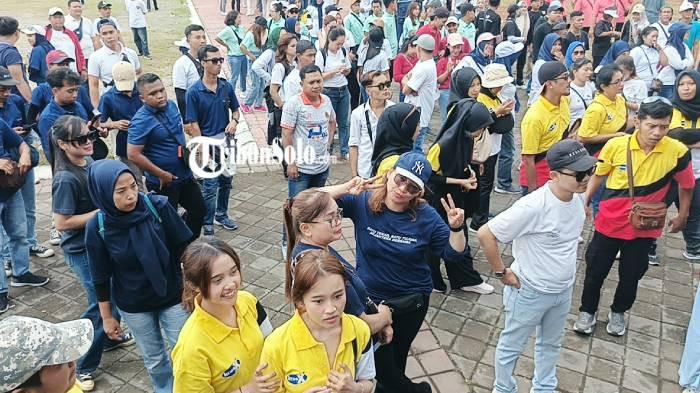 TAK ADA DEMO. Peringatan hari buruh di Alun-alun Kidul Boyolali, Jumat (1/5/2026). Para buruh tak menggelar demonstrasi.