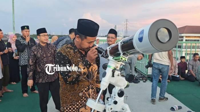 TAK TAMPAK. Rukyatul hilal di Observatorium Assalam pada Kamis (19/3/2026). Hilal tak tampak.