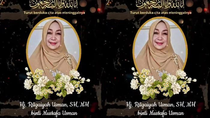 ISTRI WIRANTO MENINGGAL - Rugaiya Usman, istri dari Wiranto meninggal dunia, Minggu (16/11/2025). Rugaiya Usman bakal dimakamkan di Astana Wukir Sirna Raga di Kelurahan Delingan, Kecamatan Karanganyar, Kabupaten Karanganyar, Senin (17/11/2025).