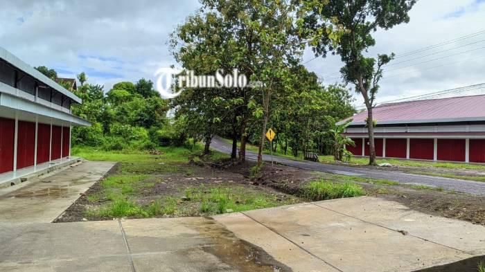 BERHADAPAN. Dua gedung KDMP yang berhadapan, tepatnya di Desa Sindukarto dan Desa Sumberharjo, Kecamatan Eromoko, Wonogiri pada Kamis (5/3/2026). Dua gedung saling berhadapan viral.
