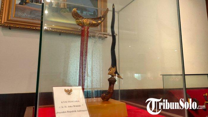 Keris Kyai Tengara di Museum Keris Nusantara.
