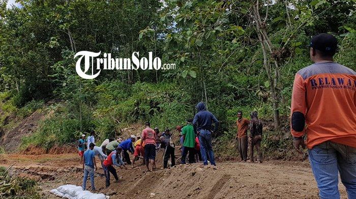 Jalan Amblas di Ngambarsari Diurug Warga, Kini Sudah Bisa Dilewati Mobil dan Kendaraan Berat