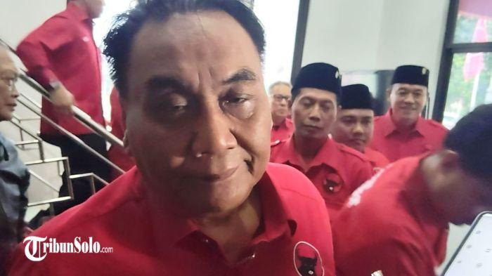 KONSOLIDASI - Ketua Bidang Pemenangan Pemilu Legislatif DPP PDIP Bambang Wuryanto atau yang akrab disapa Bambang Pacul, menghadiri konsolidasi internal di Kantor DPC PDI-P Karanganyar, Senin (25/2/2026). Agenda ini menjadi langkah awal pengurus DPD PDI-P Jawa Tengah memperkuat barisan menuju 2029.
