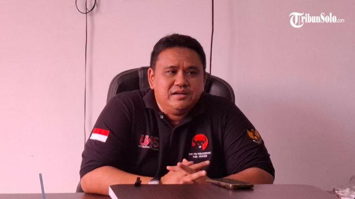 Ketua DPC PDIP Sragen, Untung Wibowo Sukowati saat ditemui