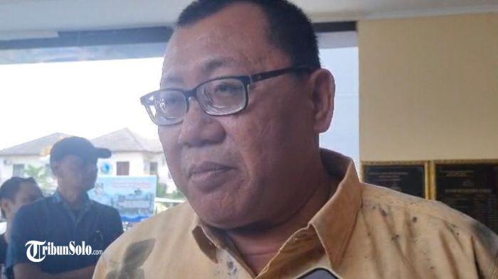 Ketua DPRD Solo Budi Prasetyo saat ditemui di Mapolresta Solo