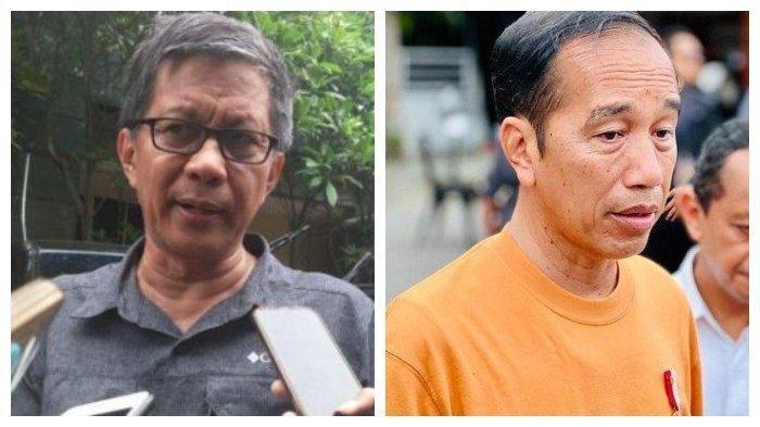 ROCKY DAN JOKOWI - Kolase foto Rocky Gerung dan Jokowi.