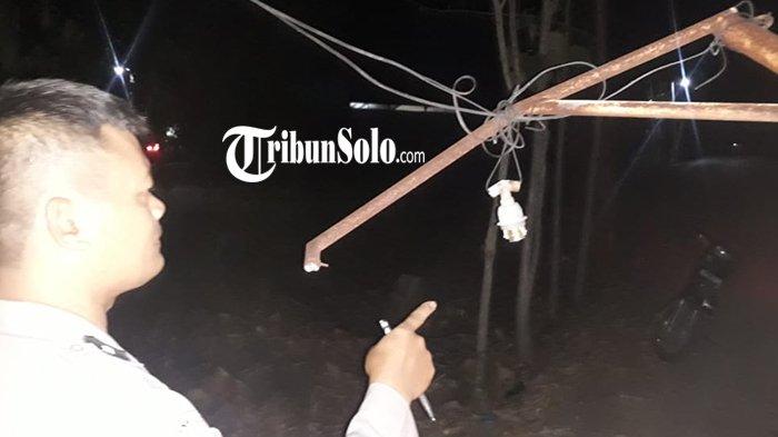 Konvoi Puluhan Motor di Ngrampal Sragen Bikin Onar, Rusak Lampu Jalan dan Spion Mobil