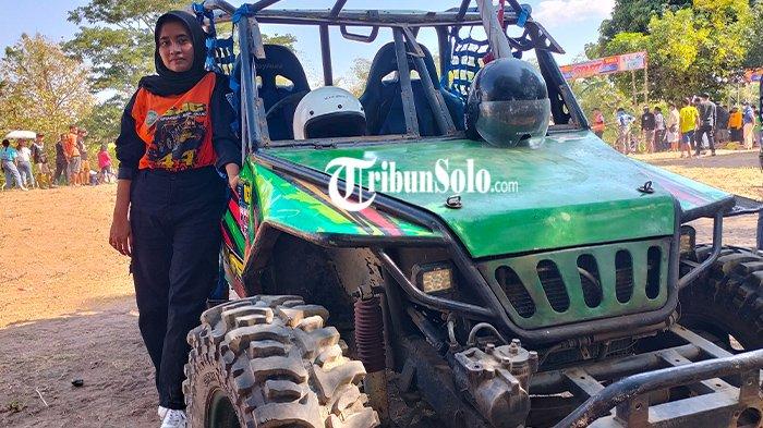 Inilah Lia, Offroader Berhijab yang Adu Cepat dengan Kaum Adam Libas Lintasan Ekstrem di Boyolali