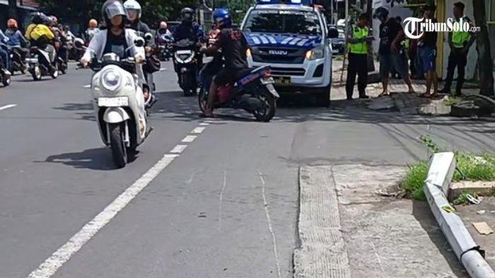 Lokasi kejadian kecelakaan di Jalan Joko Tingkir, Kelurahan Makamhaji 2