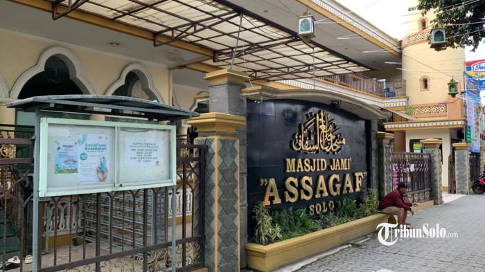 MASJID JAMI ASSAGAF - Masjid Jami Assagaf di Jl. Kapten Mulyadi, Pasar Kliwon, Solo, Jawa Tengah, Rabu (18/2/2026). Berikut jadwal imsakiyah dan waktu berbuka puasa pada Kamis (19/2/2026) di Kota Solo.