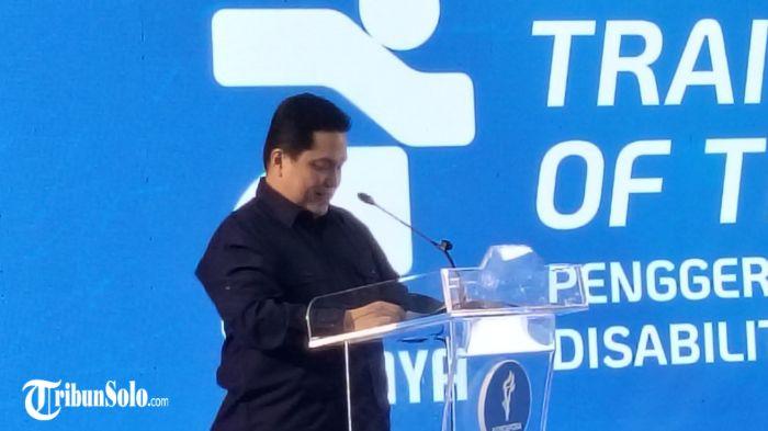 Menteri Pemuda dan Olahraga RI Erick Thohir dalam peresmian program TOT