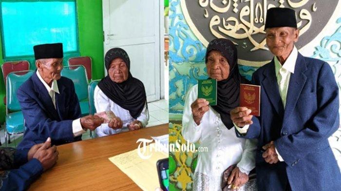 Viral Pernikahan Kakek dan Nenek di Wonogiri Jateng, Usia Pengantin 64 dan 89 Tahun