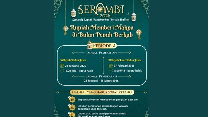 Pendaftaran penukaran uang baru Bank Indonesia Periode 2 (1)