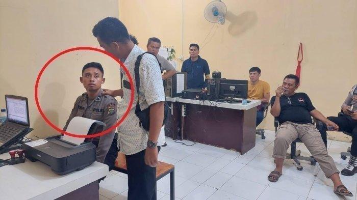 Viral Video Oknum Polisi Hajar Seniornya Anggota Brimob, hanya karena Cekcok Perkara Antre di ATM