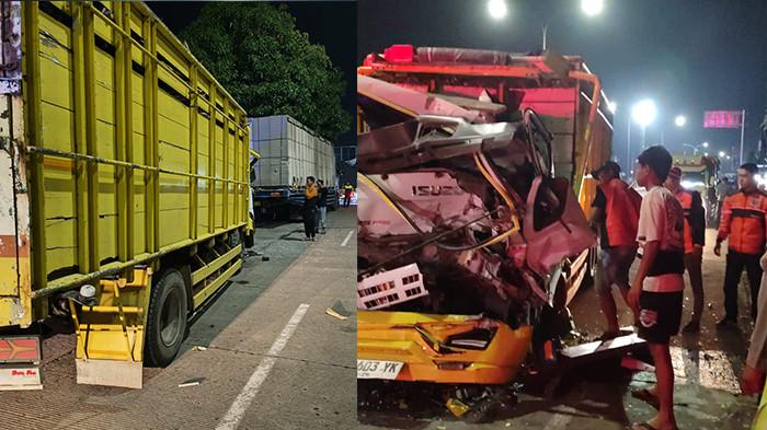 Kronologi Hilangnya 1 Nyawa di Kecelakaan Karanganyar : Truk Isuzu Elf Tabrak Tronton dari Belakang