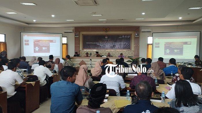 KPU Klaten Tetapkan 971.518 Orang Sebagai DPT Pemilu 2024, Turun 2.000 Orang dari DPSHP