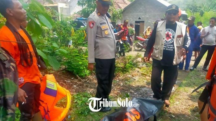 Jenazah Kakek Tenggelam di Sungai Keduang Wonogiri Ditemukan 500 Meter dari Lokasi Temuan Tongkatnya