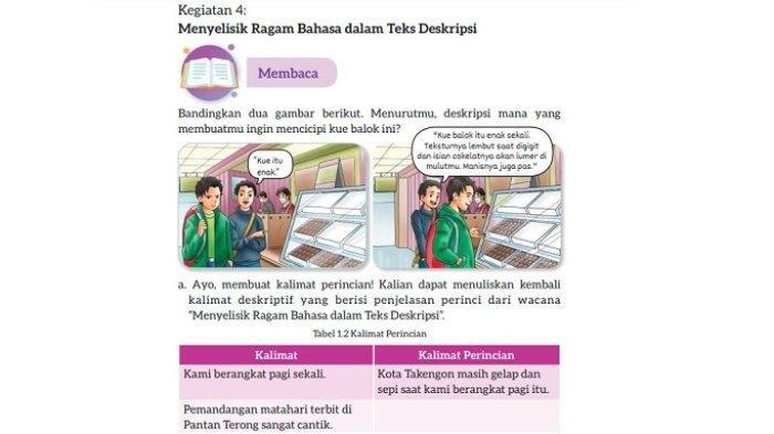 Kunci Jawaban Bahasa Indonesia Kelas 7 Halaman 11 Kurikulum Merdeka: Membuat Kalimat Perincian
