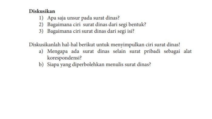Kunci Jawaban Bahasa Indonesia Kelas 7 SMP Halaman 249: Membahas Tentang Ciri Surat Dinas