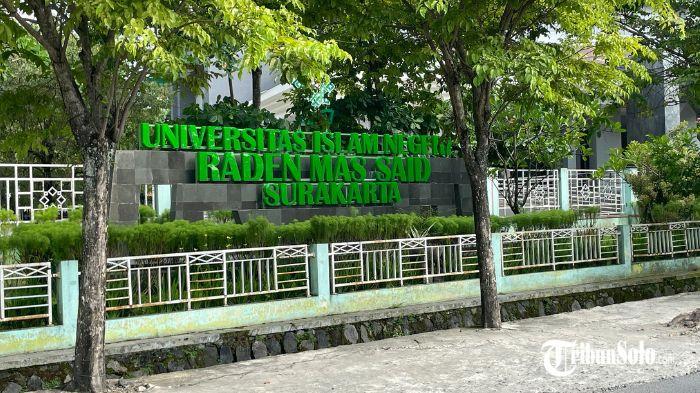 DUGAAN PELECEHAN - Suasana kampus UIN Raden Mas Said Surakarta, Rabu (20/5/2026). Dewan Eksekutif Mahasiswa (DEMA) UIN Raden Mas Said Surakarta menyatakan sikap tegas terkait dugaan pelecehan seksual yang diduga dilakukan seorang oknum dosen terhadap mantan mahasiswi di lingkungan kampus.