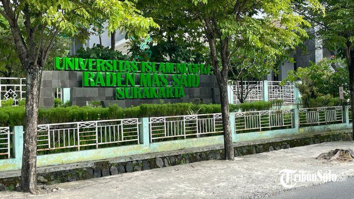 DUGAAN PELECEHAN - Suasana kampus UIN Raden Mas Said Surakarta, Rabu (20/5/2026). Dewan Eksekutif Mahasiswa (DEMA) UIN Raden Mas Said Surakarta menyatakan sikap tegas terkait dugaan pelecehan seksual yang diduga dilakukan seorang oknum dosen terhadap mantan mahasiswi di lingkungan kampus.