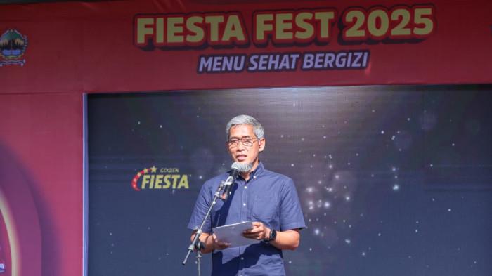 BUKA ACARA. Sekretaris Daerah (Sekda) Provinsi Jawa Tengah (Jateng), Sumarno saat membuka acara Lomba Memasak Fiesta Fest 2025 