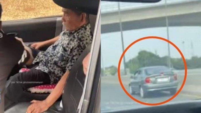 Viral Kakek Kesulitan Mengemudi Mobil di Tol, Sampai Berkali-kali Serempet Pembatas Jalan