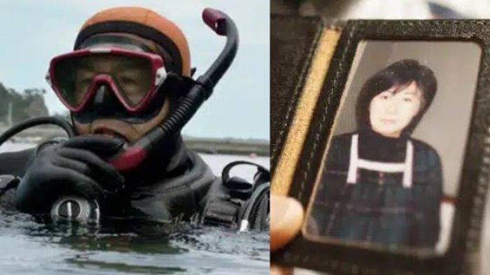 Nyesek, Pria Ini Puluhan Tahun Menyelam Demi Cari Istri yang Hilang karena Tsunami Jepang