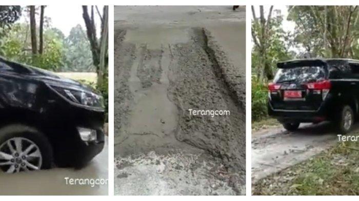 Viral Mobil Dinas Terobos Jalan Cor Basah, Kadispora Lubuklinggau Beri Penjelasan : Tak Bisa Putar