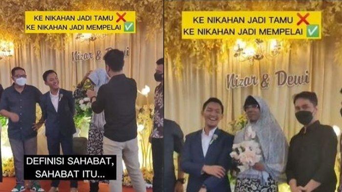 Viral Video Kocak Mempelai Wanita Diganti Sahabat Pengantin saat Resepsi, Ini Kisah di Baliknya