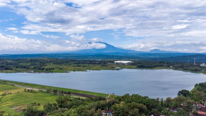 WISATA BOYOLALI - Waduk Bade Klego di Boyolal, Jawa Tengah. Inilah asal-usul Kecamatan Klego. (KOMPAS.com/ANGGARA WIKAN PRASETYA)