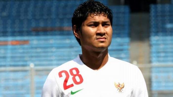 Sosok Abdul Rahman dengan seragam timnas Indonesia.