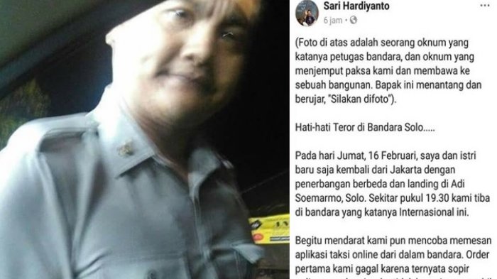 Viral, Netter Ini Mengaku dapat Perlakuan Kasar hingga Dikuntit di Dekat Bandara Adi Soemarmo Solo