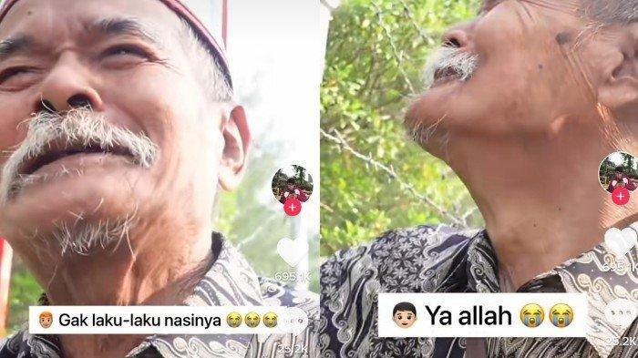 Viral Kakek 70 Tahun Menangis di Pinggir Jalan, Sedih Nasi Jagung Dagangannya Tak Laku Sama Sekali