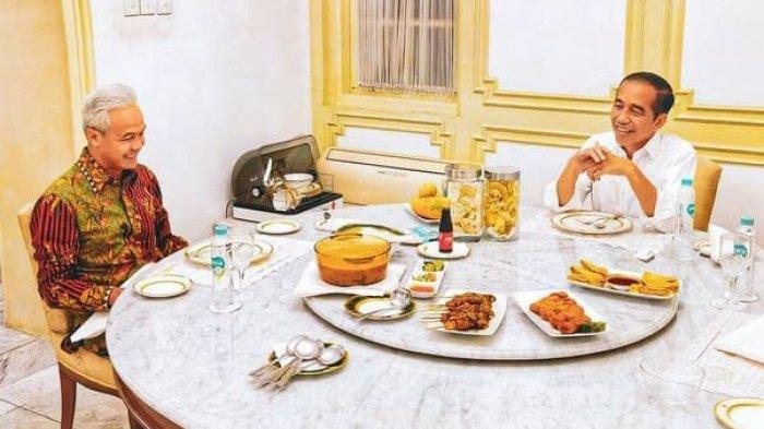 Ganjar Bagikan Momen Makan Malam, Presiden Jokowi Sebut Sudah Pekan Lalu, Rahasiakan Isi Obrolan