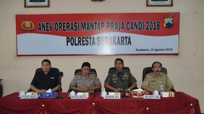 Evaluasi Pengamanan Pilgub Jateng 2018, Kapolresta Solo Sebut Tidak Ada Gangguan Signifikan