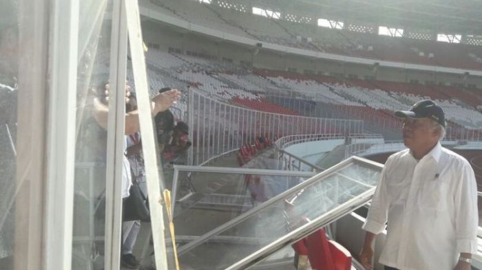 Soal Kerusakan SUGBK, Menteri Basuki: Kalau lihat Medsos, Saya Menangis