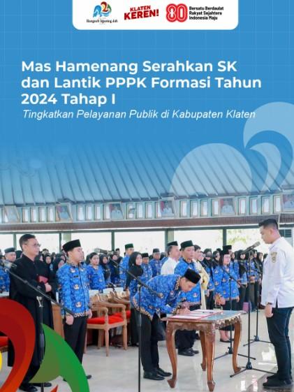 Penyerahan SK 385 PPPK di Pendopo Pemkab Klaten