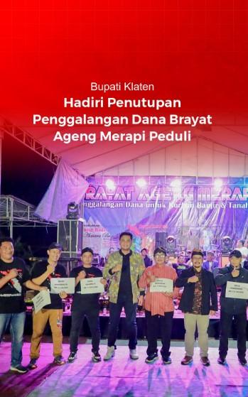  Penutupan Penggalangan Dana Brayat Ageng Merapi Peduli Kecamatan Kemalang