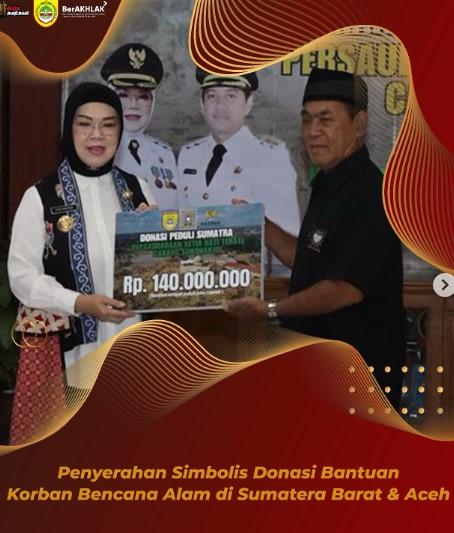 Penyerahan Donasi Bantuan Korban Bencana Alam di Sumatera Barat dan Aceh dari PSHT  Sukoharjo