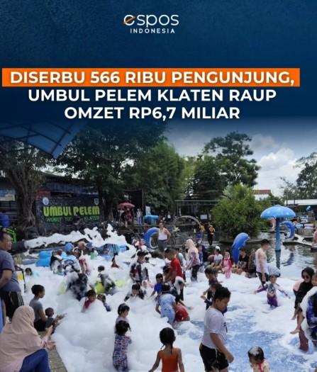 Umbul Pelem di Desa Wunut, Kecamatan Tulung, tetap menjadi destinasi wisata air favorit di Klaten