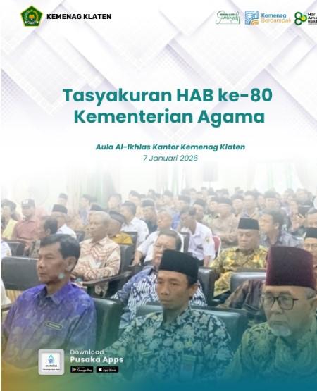 Tasyakuran HAB ke-80 Kementerian Agama