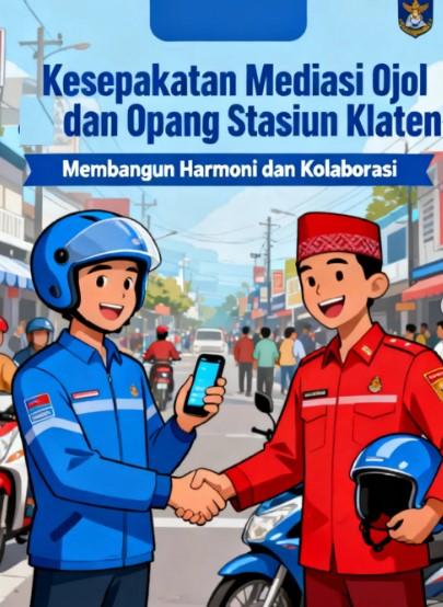 Kesepakatan Mediasi Ojol dan Opang di Stasiun Klaten