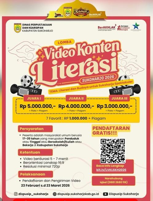 Lomba Video Konten Literasi 2026