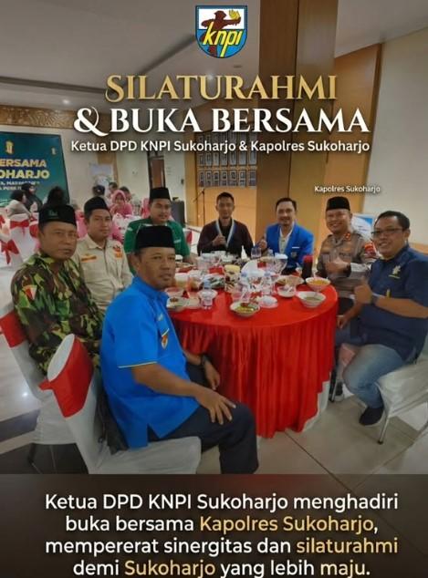 Silaturahmi dan Buka Bersama Ketua DPD KNPI Sukoharjo dan Kapolres Sukoharjo